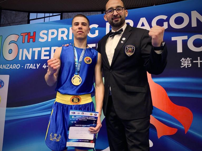 Yanis au 16ème "Spring Dragon", avril 2025 en Italie.