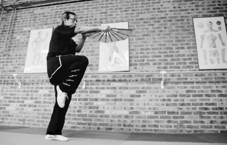 Mathieu Chung, taolu taijiquan éventail.