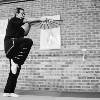 Mathieu Chung, taolu taijiquan éventail.