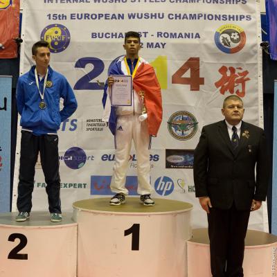 Championnat d'Europe de Wushu Sportif Junior 2014: Bilal Talha (2ème).