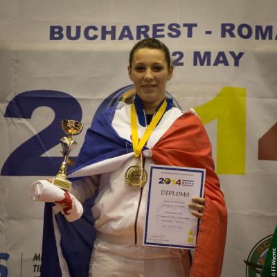 Championnat d'Europe de Wushu Sportif 2014: Delphine Stambouli (1ère).