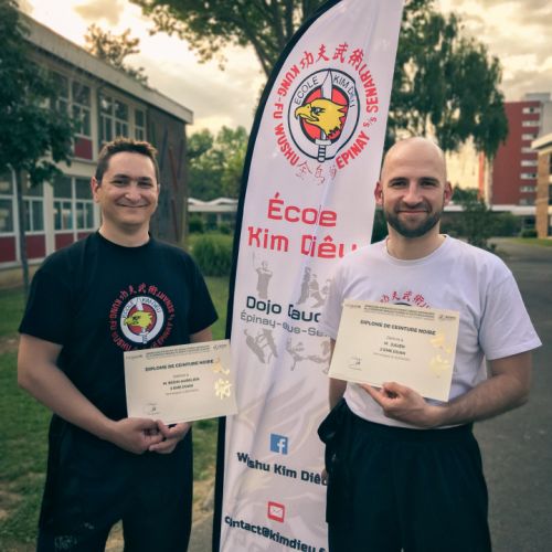 Julien et Aurélien, deuxième Duan Wing Chun.