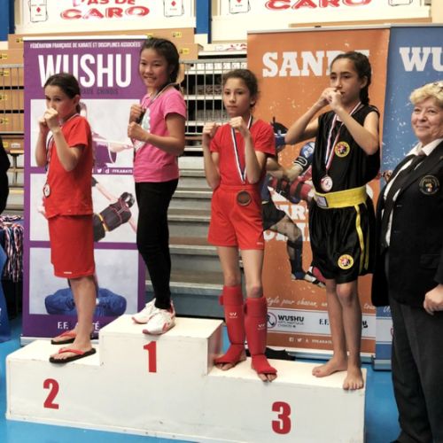 Coupe de France Qingda mai 2017, Lilia B 3ème (benjamine - 35 kg).